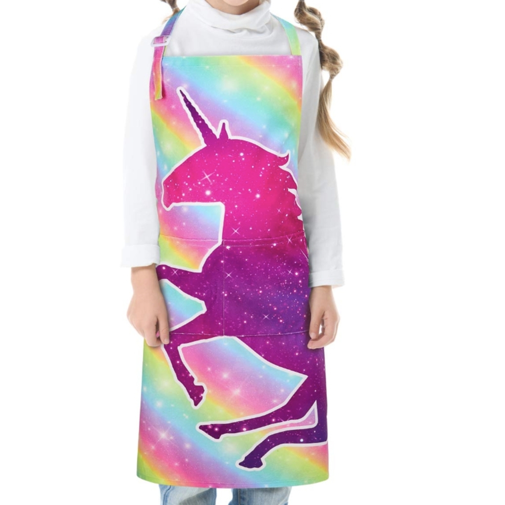 Kids Unicorn Apron - Pink and Purple